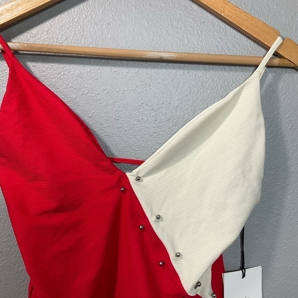 ONIA JACQUE SWIMSUIT High Risk Red New with tags size XL B45 - Picture 5 of 9